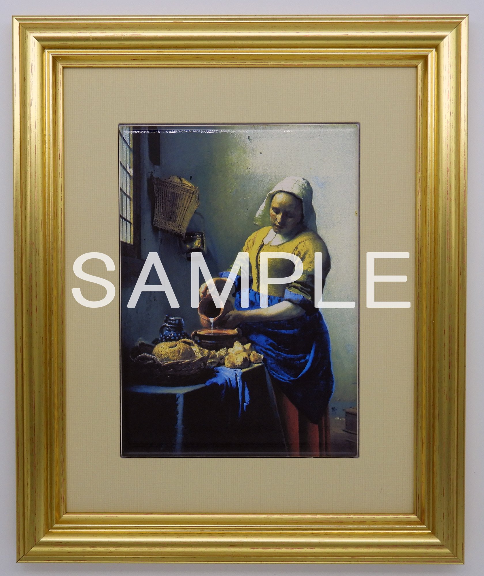 Amazon.co.jp: 大塚国際美術館 陶板 額装品A ｢牛乳を注ぐ女